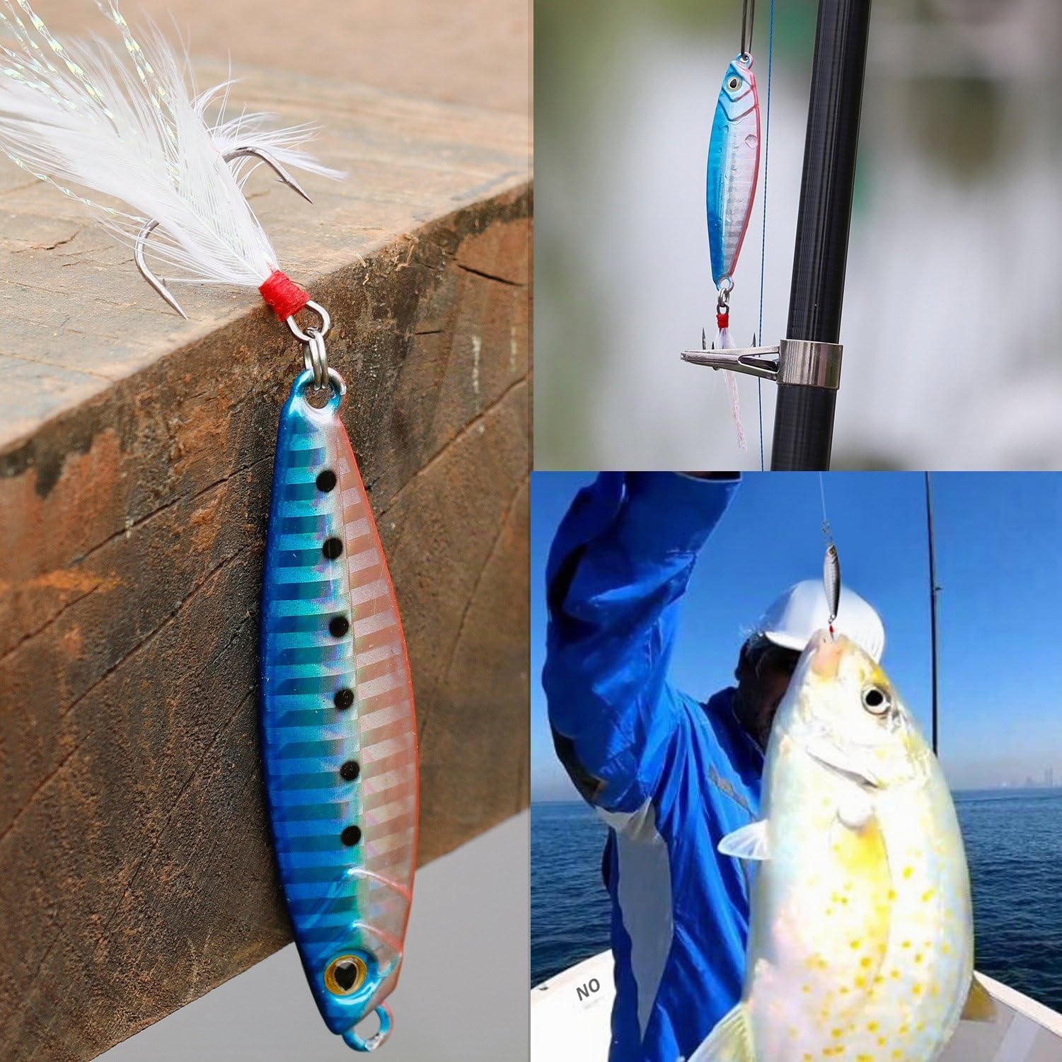 Sougayilang Jigs esche da pesca che affondano cucchiai di metallo micro esca jigging