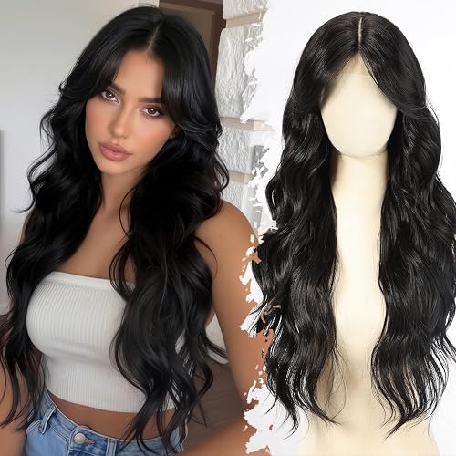 BLONDE UNICORN Black Synthetic Lace Front Wig【Beginner-Friendly Wigs】,Long Body 