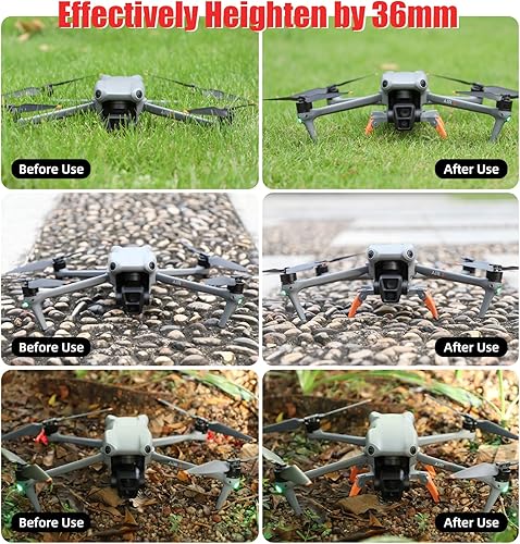 Miniatura 3 de Air 3 Kit extendido plegable de pierna de tren de aterrizaje para DJI Air3 RC Cámara Drone Accesorios Extensor de altura Extensiones Protector de