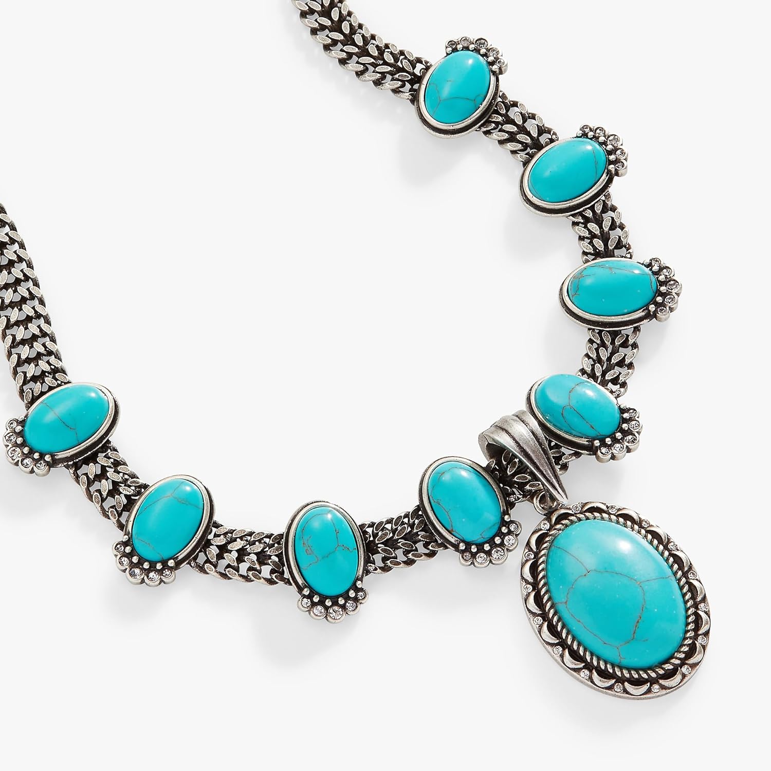 Alex and Ani Vintage Turquoise Statement Necklace