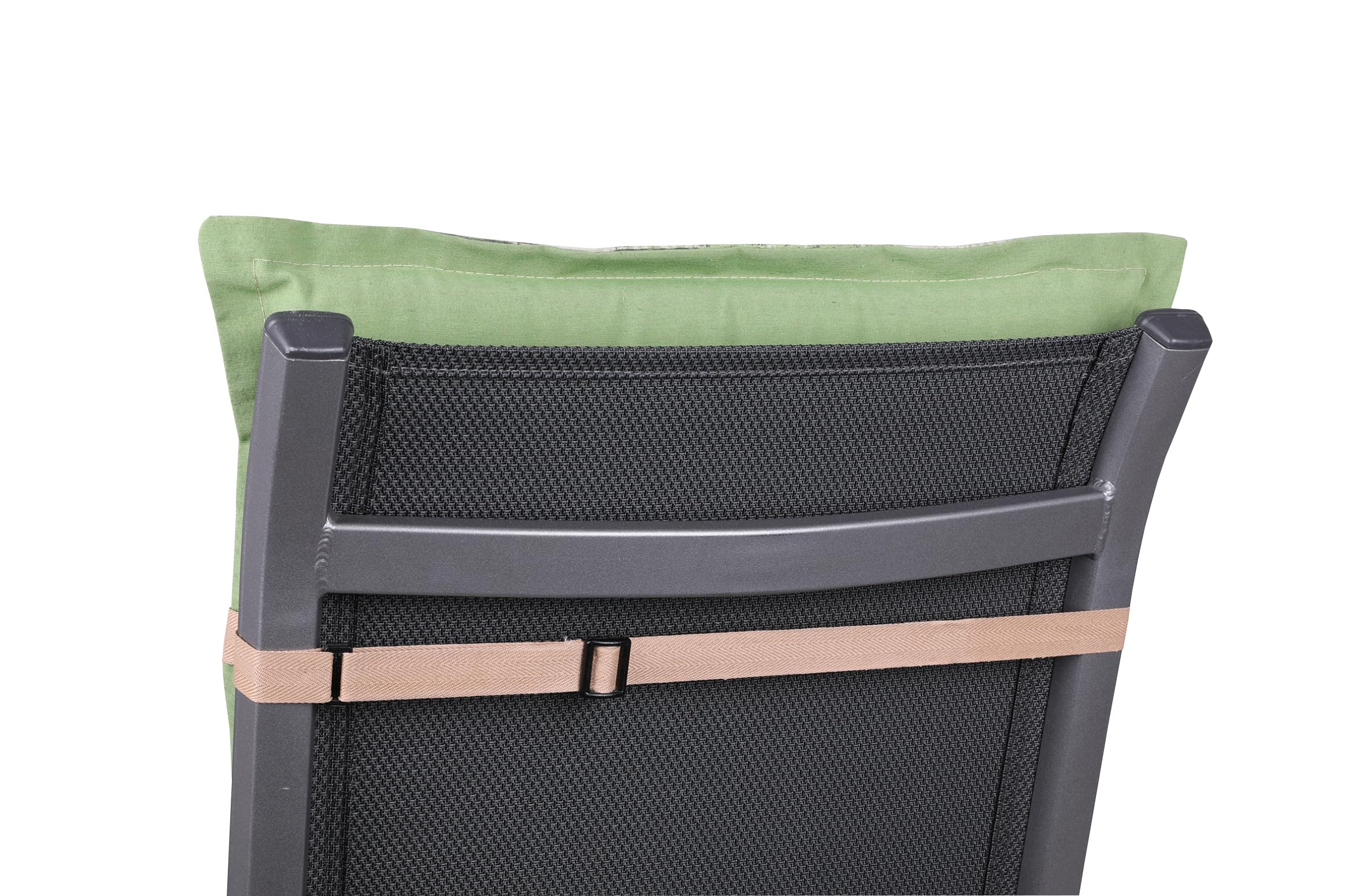 Bequeme und attraktive Polsterauflagen für Hochlehner-Gartenstühle (2er-Set, Olive Grün, Hochlehner)