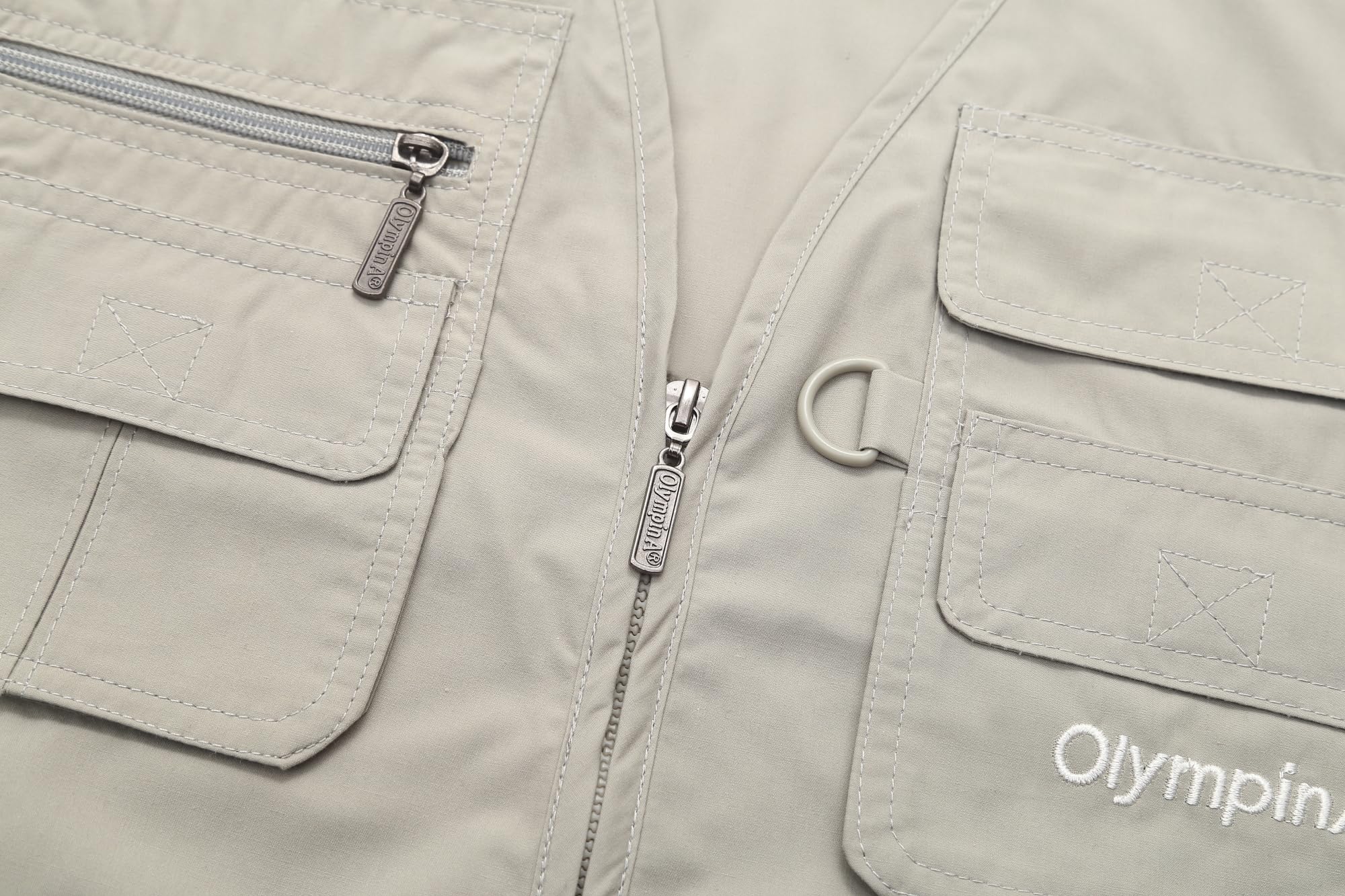 Luckyone Herren Sommer Outdoor Weste Hundeweste mit Vielen Taschen Multifunktionsweste Für Jagd Angeln Camping Ärmellos Jacke Fotografie Wandern Weste