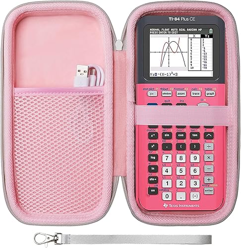 Miniatura 10 de LTGEM - Funda rígida de EVA compatible con Texas Instruments TI-84 Plus CETI-84 PlusTI-Nspire CX II CASTI-Nspire CX IITI-83 PlusTI-89 TitanioTI-85