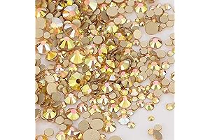 Dowarm: Sparkling Gold Flat Back Rhinestones for Enchanting Creations