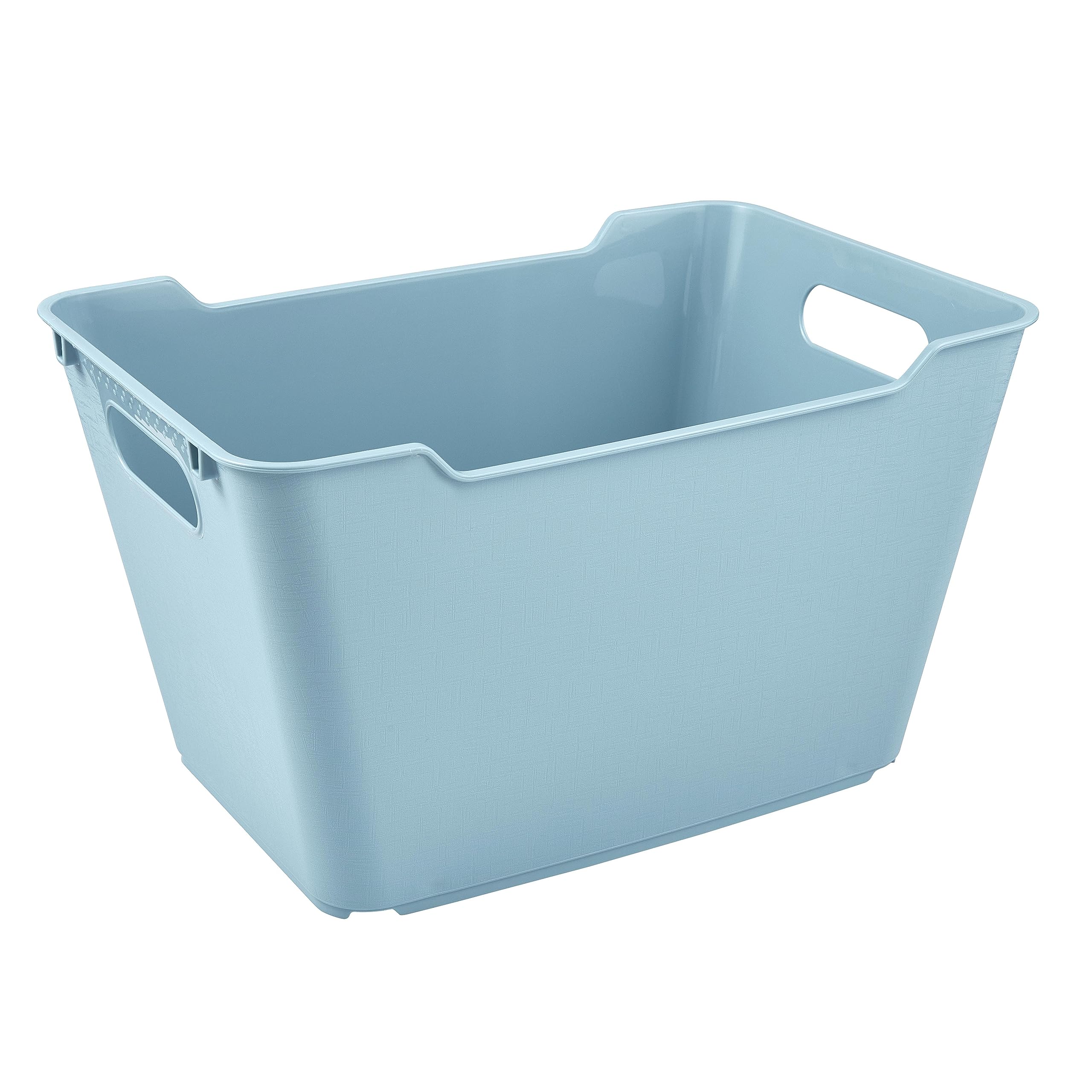 keeeper Storage Box, Textured Surface, 12 L, Lotta, Nordic Blue