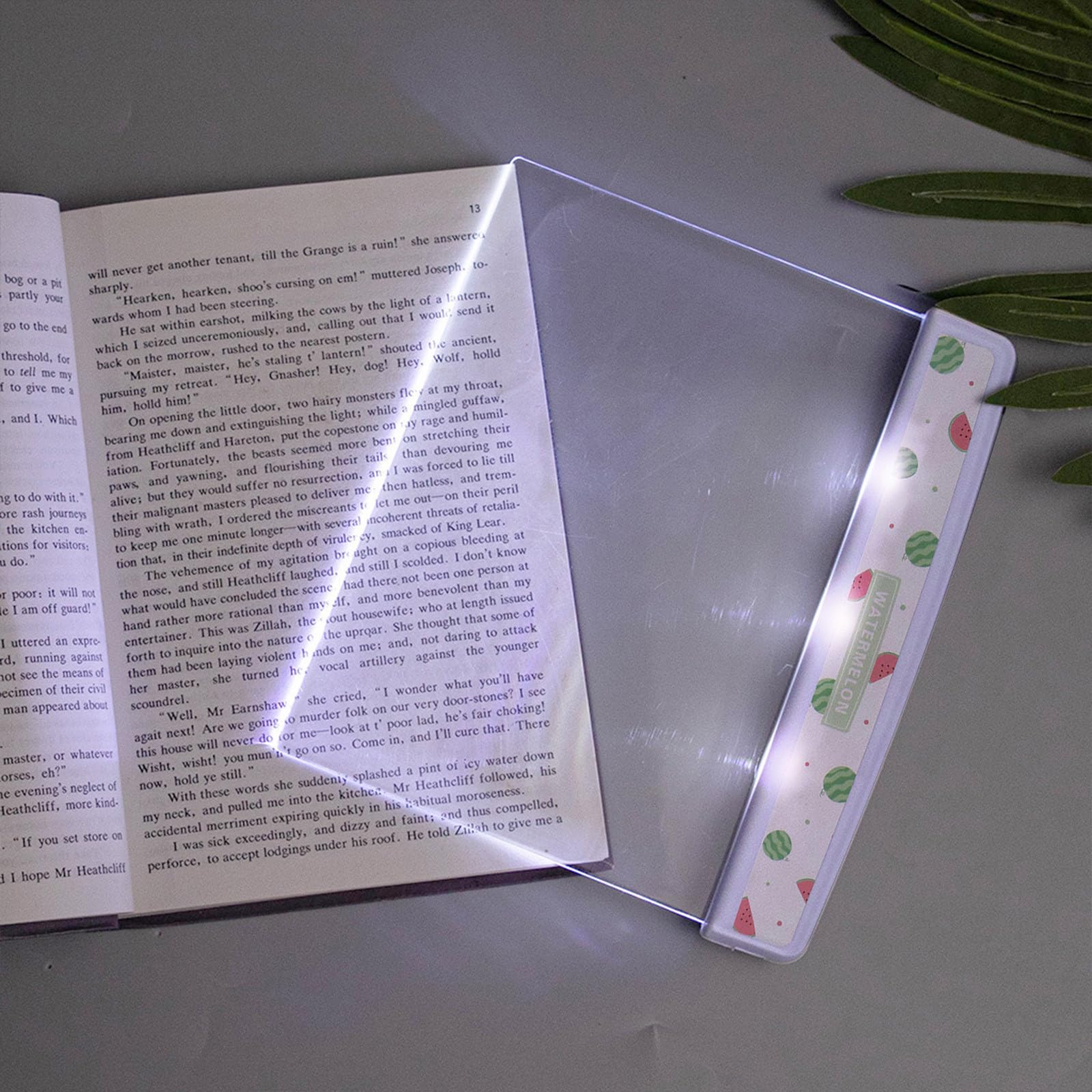 Flat Book Light for Reading Lamp Paperback Reading Light for Bed Portable Night Light with Eyes Protect for