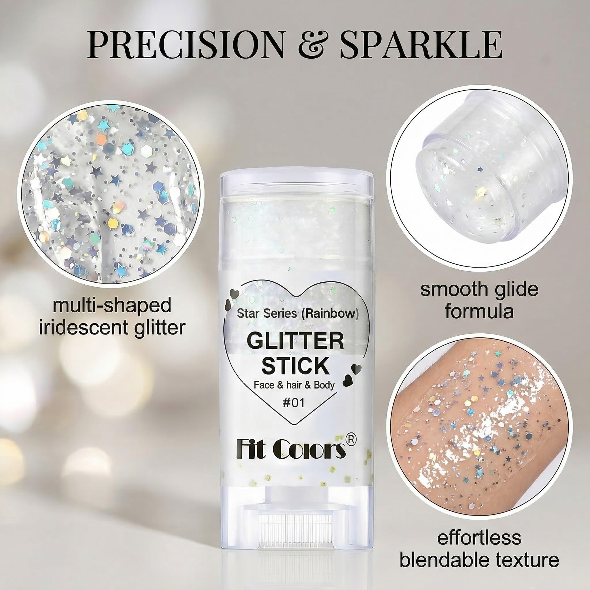 Glitter Viso Corpo Stick Brillantini Trucco Carnevale Glitter Viso Capelli Trucco Festa Festival Brillantini Corpo Trucco Bambini Adulti