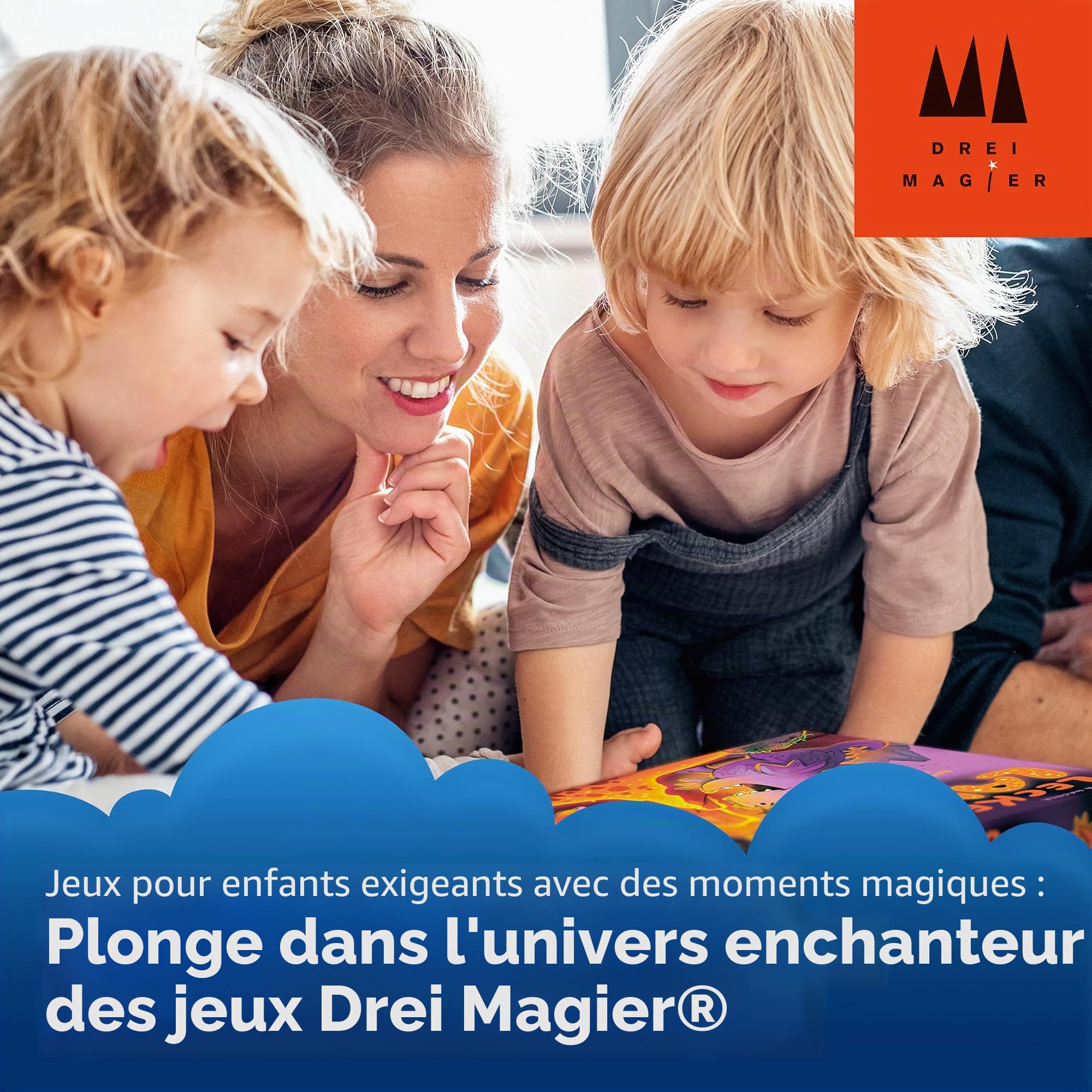 Schmidt Spiele 40896 - Jeu pour Enfants - La Nuit hantée tordue - Trois magiciens