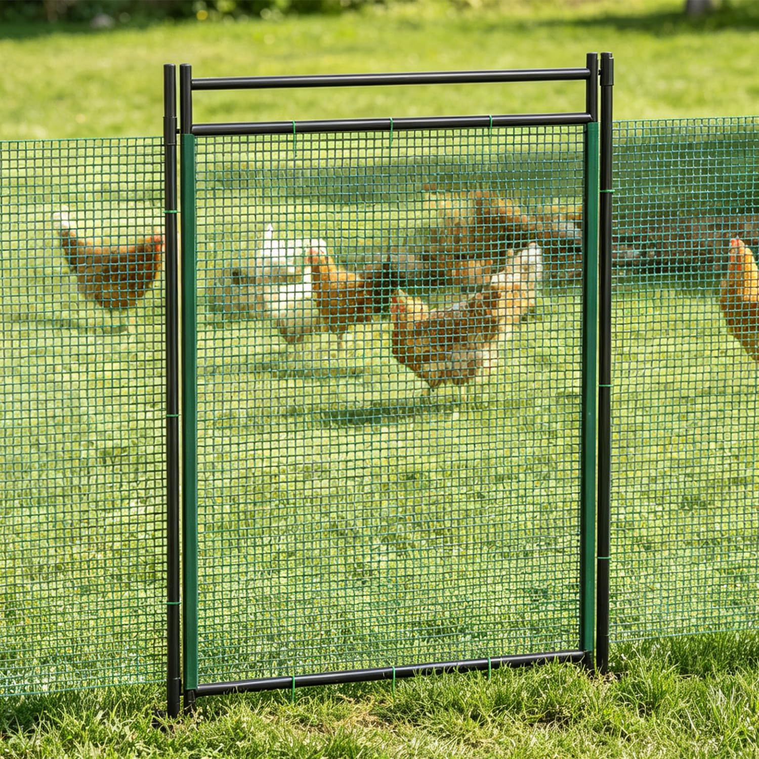 SUNYRISY Temporary Fence Gate 40in H Garden Mesh Fence Door