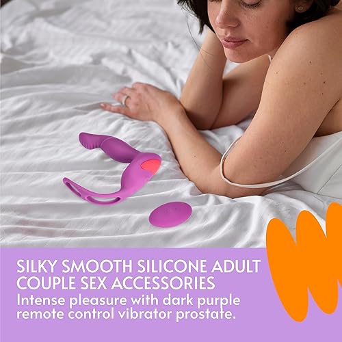 Miniatura 2 de Sweet Vibrations Juguetes sexuales anales masculinos  Vibrador masajeador de próstata anal de empuje, motor potente, múltiples modos de empuje y