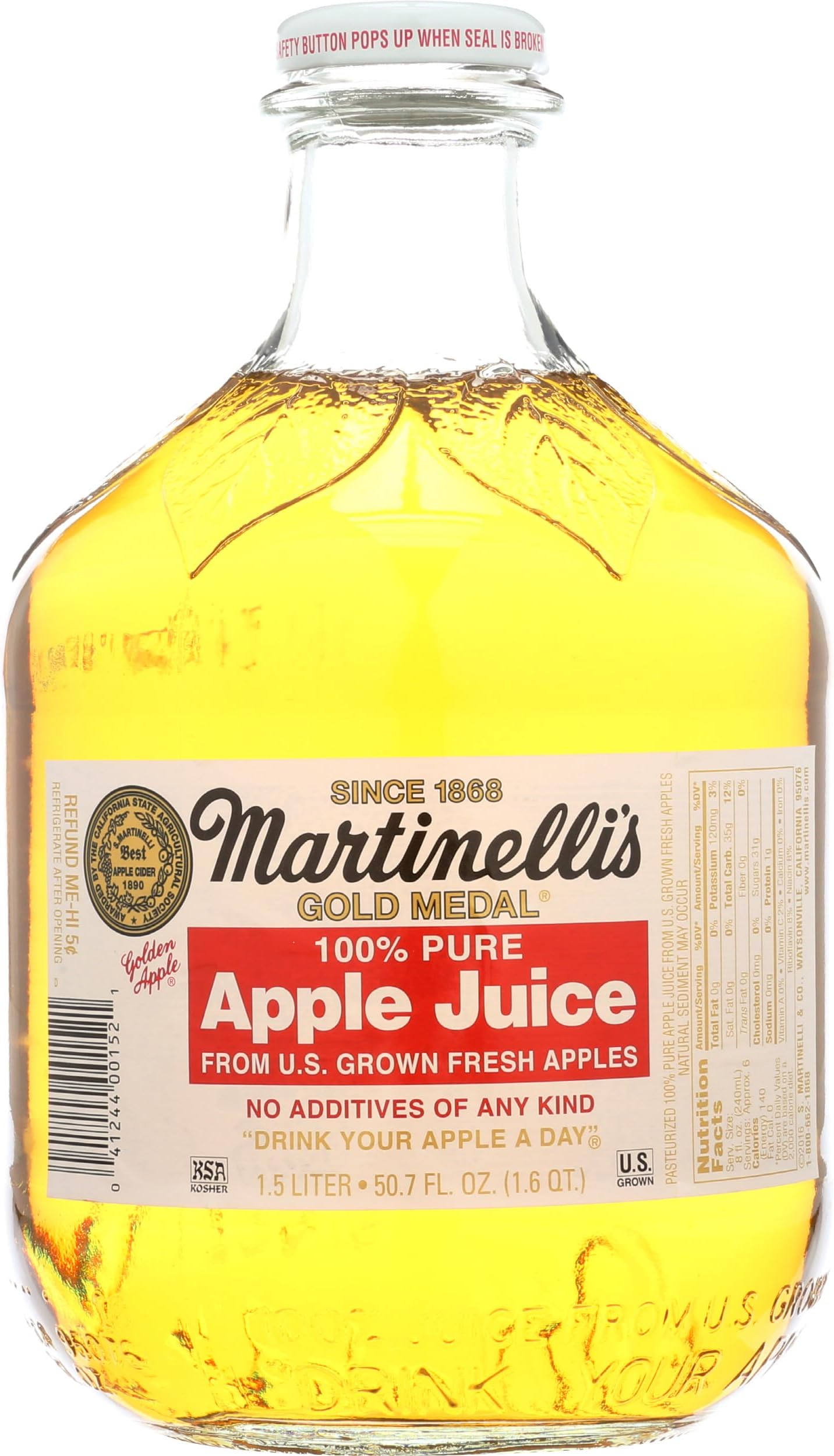 Martinelli Apple Juice, 1.5 Liters