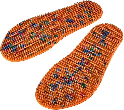 LYAPKO Plantillas de zapatos de acupuntura masajeador de terapia de pies 2088 agujas 5 Ag - tamaño US W15.5 M14 / UE 48. Reflexología premium única