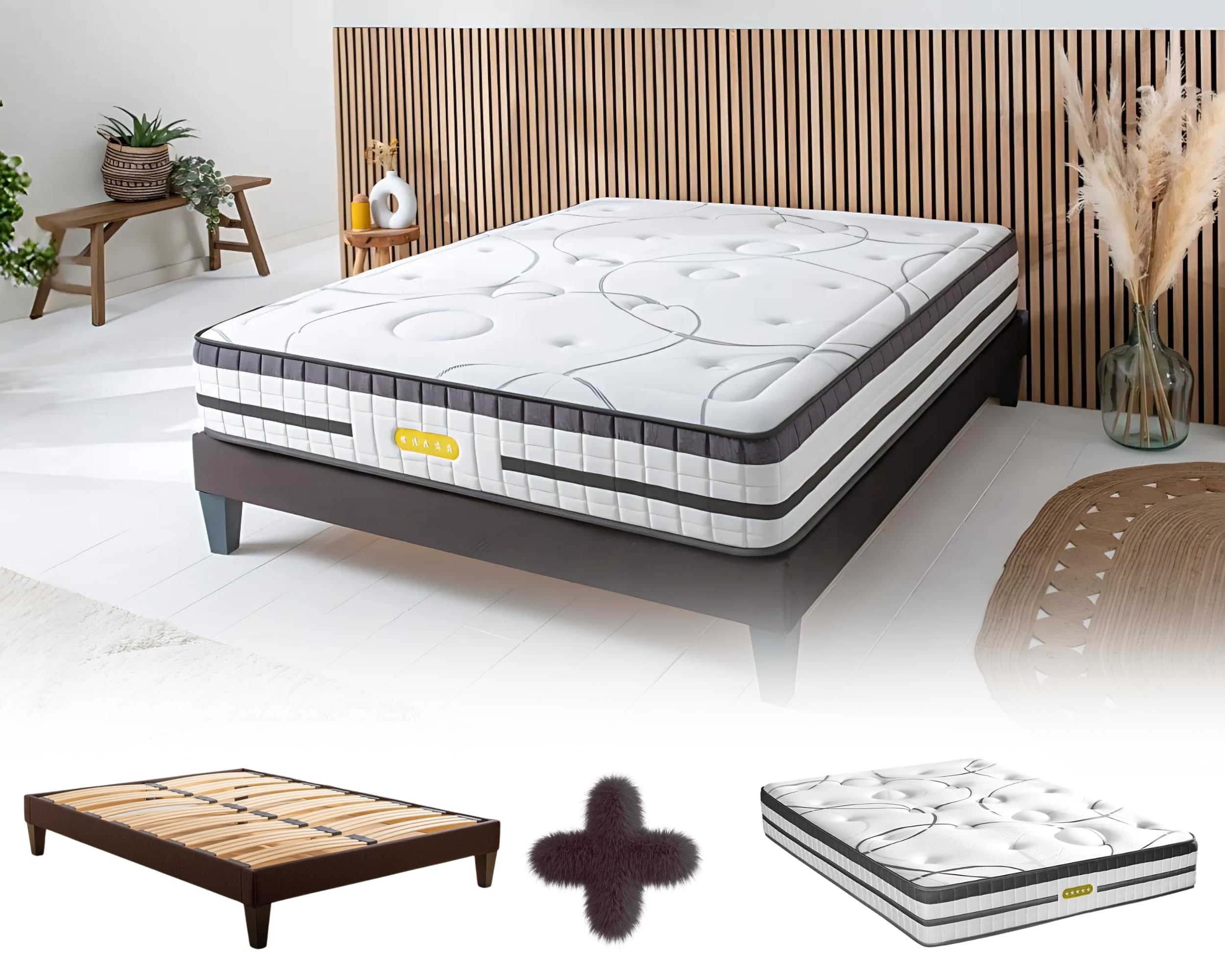 特撮 Moelleux et coeurs coulants Matelas Ressorts Ensachés et Mémoire de Forme CONCORDE | 26
