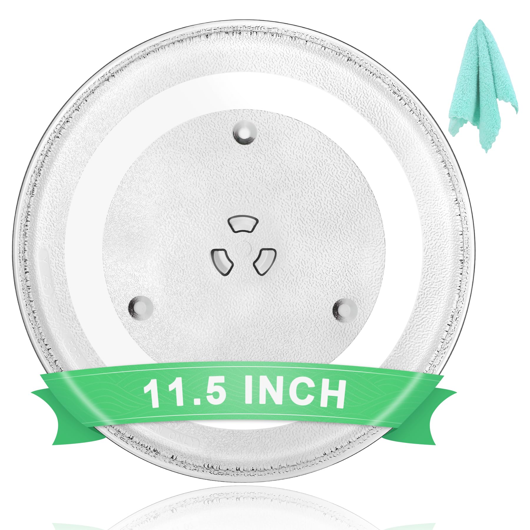 Photo 1 of 11.5" Universal Microwave Plate Replacement Glass Turntable| Fits LG, GE, Panasonic, Frigidaire, Farberware & More