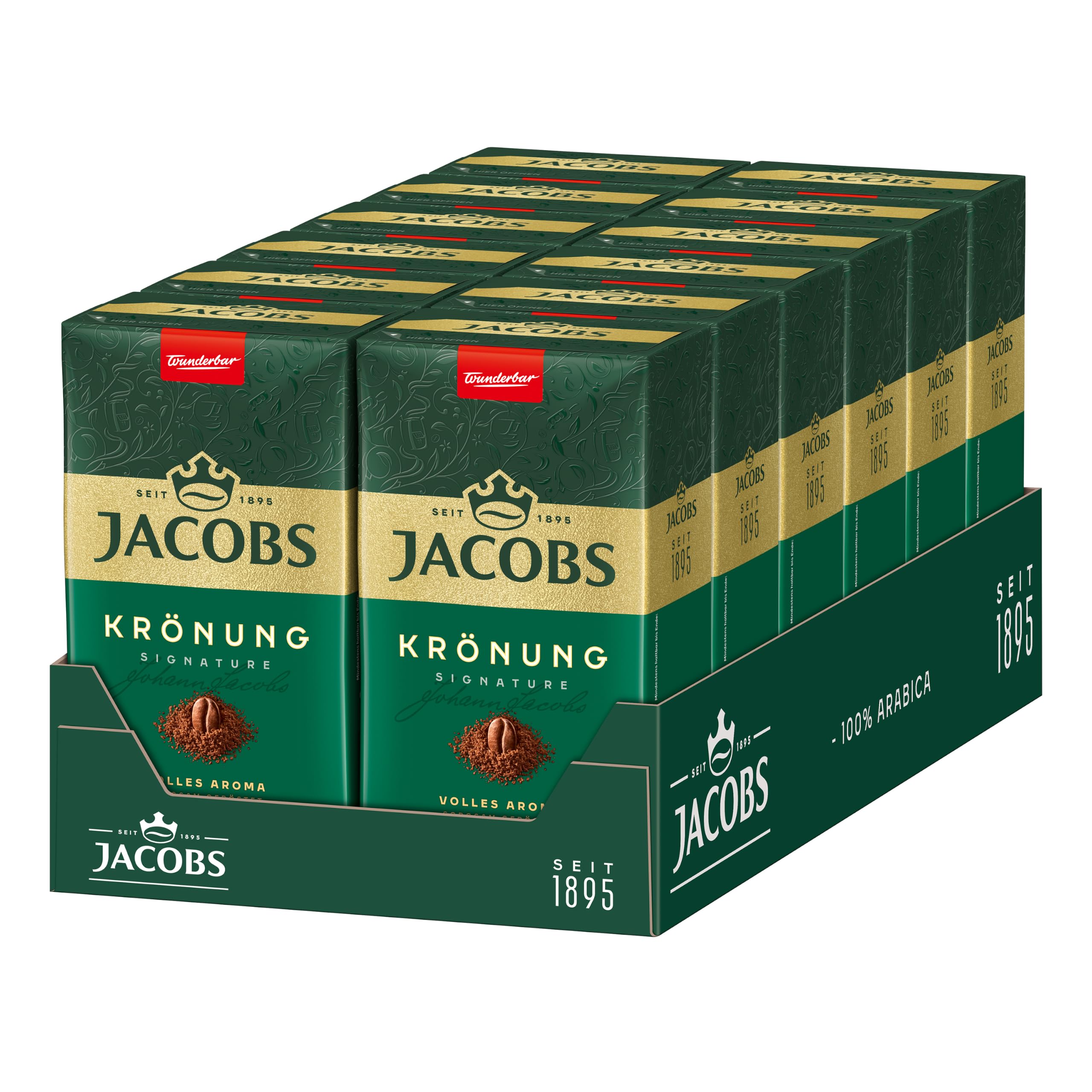 Amazon.com : Jacob's Kronung Ground German Coffee 17.6 oz, 12