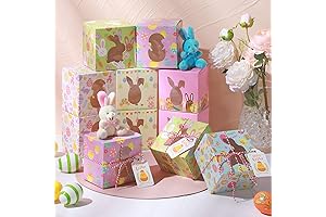 Marspark Cardboard Easter Eggs Prefilled with Candies for Kids Easter Party