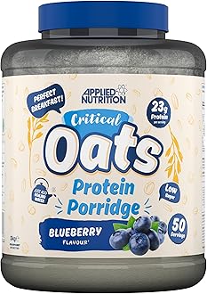 Critical Oats - Protein Oats, Porridge with ISO-XP Whey Protein Isolate, Healthy Breakfast and High Protein Snack (3kg - 50 Servings) (Blueberry)