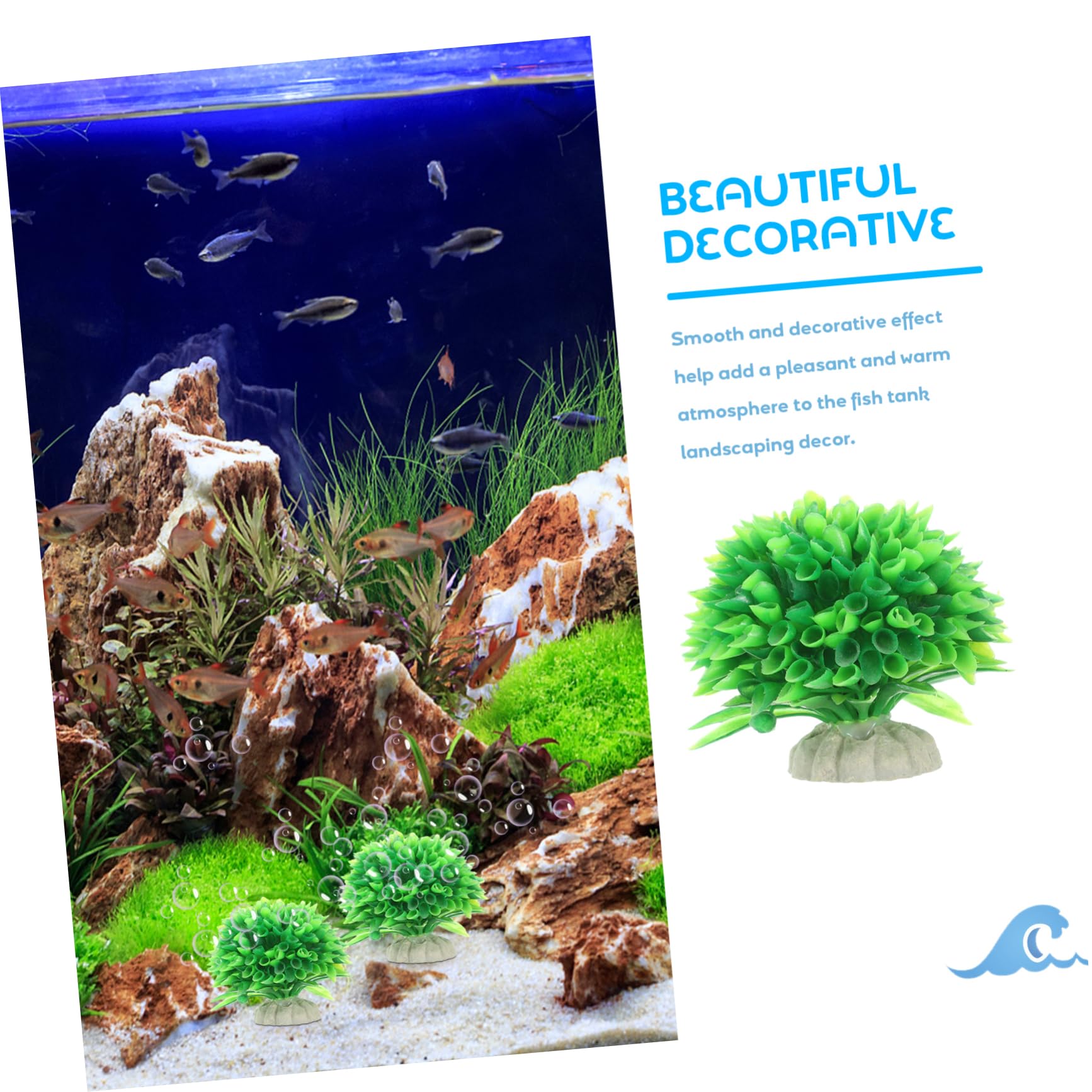 BESPORTBLE 30stücke Teiliges Künstliche Wasserpflanzen Für Aquarien Dekoration Für Fischbehälter Langlebig Und Für Aquarienlandschaften