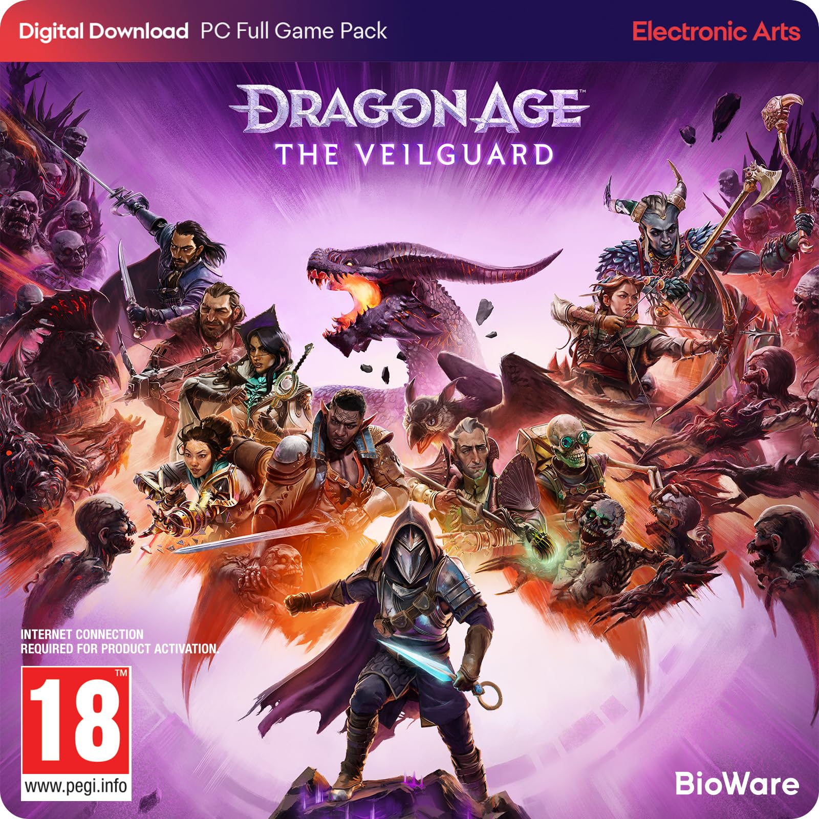 Dragon Età: Inquisition Seeker Logo Metallo Portachiavi