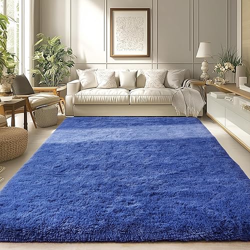 Miniatura 9 de Merelax - Tapete moderno afelpado para habitación, sala, habitación de niños y guardería, tapete decorativo suave, cómodo y antideslizante para