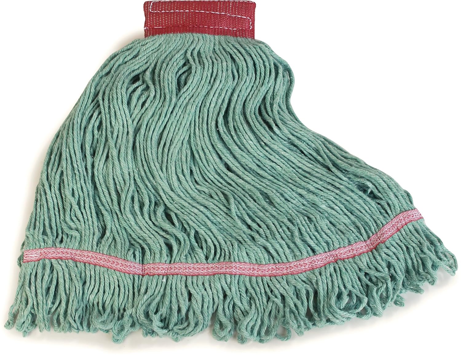 SPARTA Flo-Pac Cotton Mop Head, , Wide Band with Red Band for Organized Cleaning, Large, Red