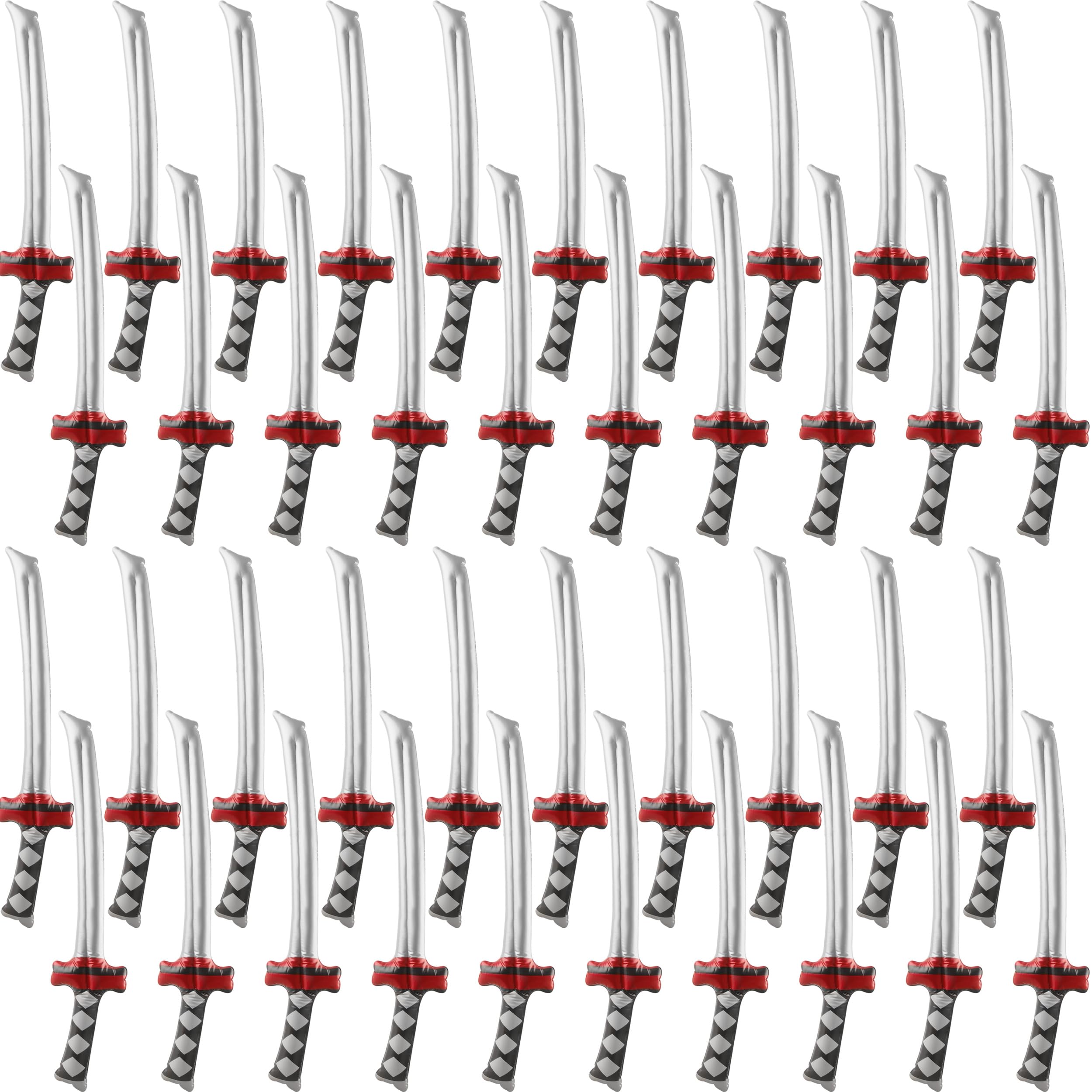 Amazon.com: Fahacop 40 Pack 30 Inch Inflatable Samurai Swords Blow Up ...