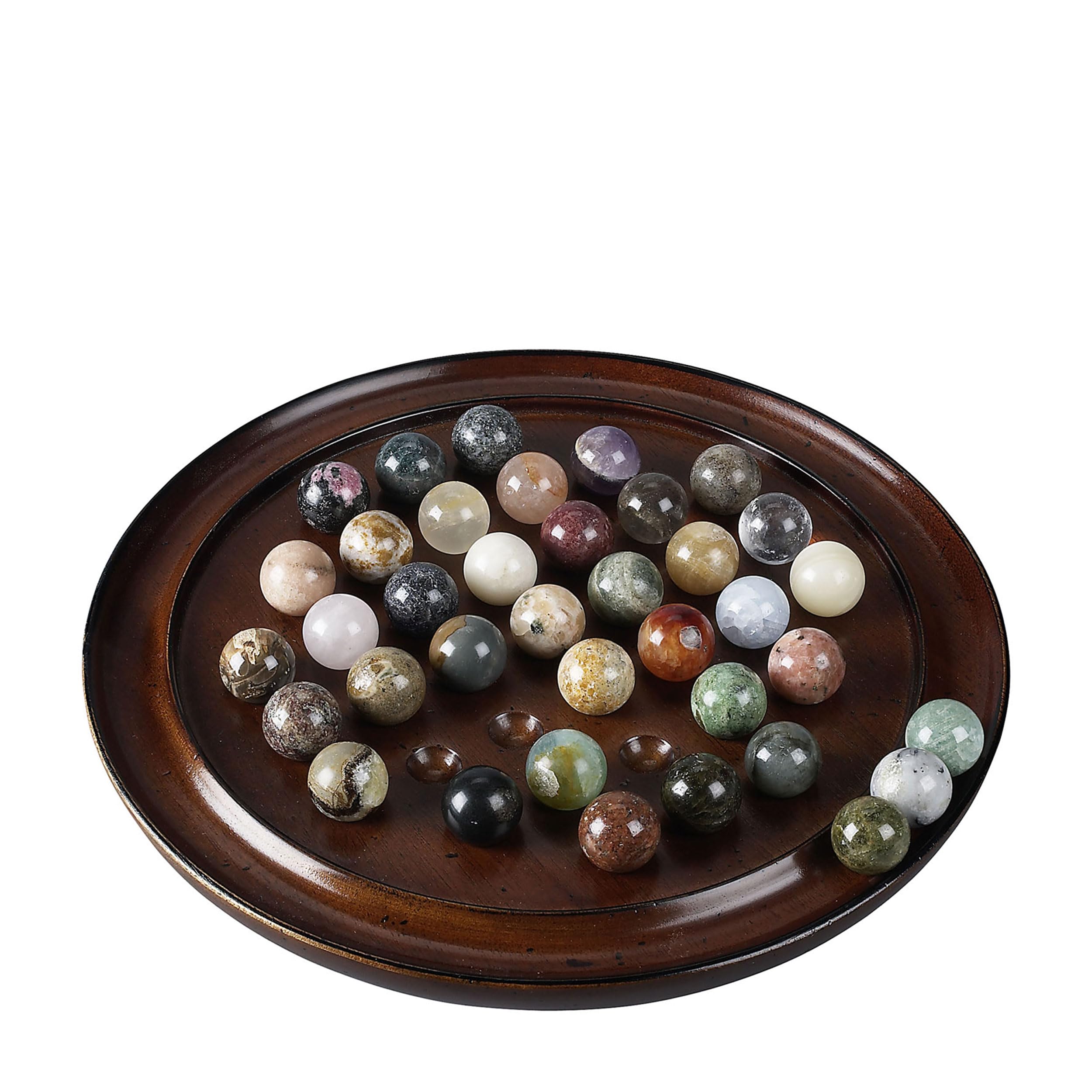 Juego solitario con piedras semi preciosas (20mm)