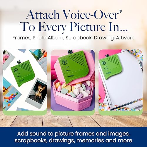 Miniatura 3 de Voicegift Voice-Over Mini Grabadora de Voz para Marco de Fotos, Mini Grabadora de Voz con Reproducción de Audio y Grabadora Digital para Marco de