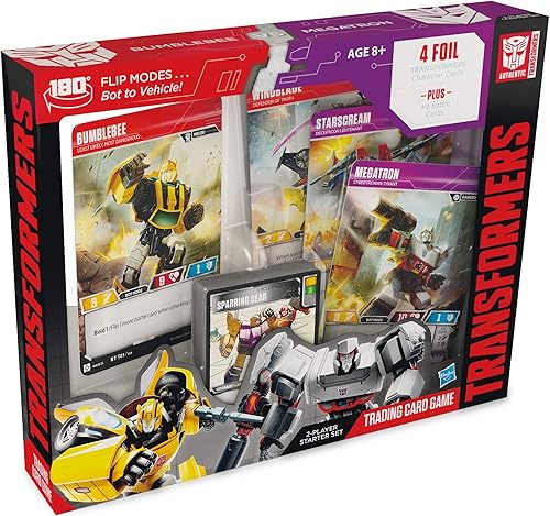 Transformers TCG: Bumblebee Vs. Megatron Juego de iniciación para 2 jugadores | 1 mazo listo para jugar | 44 cartas incluidas Bumblebee
