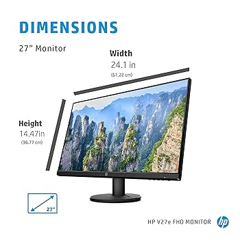 HP V27e G4 FHD Monitor 27インチ Amazon.com: HP V27i FHD Monitor | 27-inch Diagonal Full HD