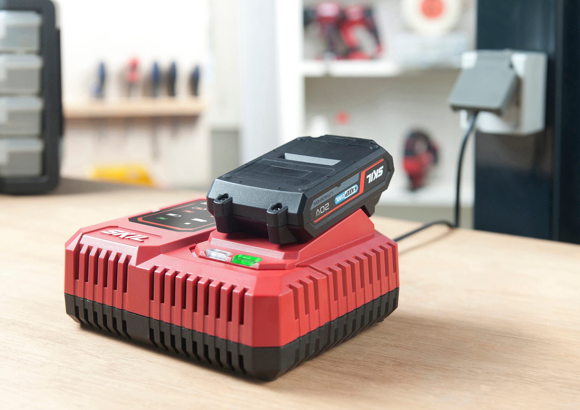 SKIL Rapid CR1E3123AA - Cargador de batería (6,0 A, para baterías de la Plataforma de energía