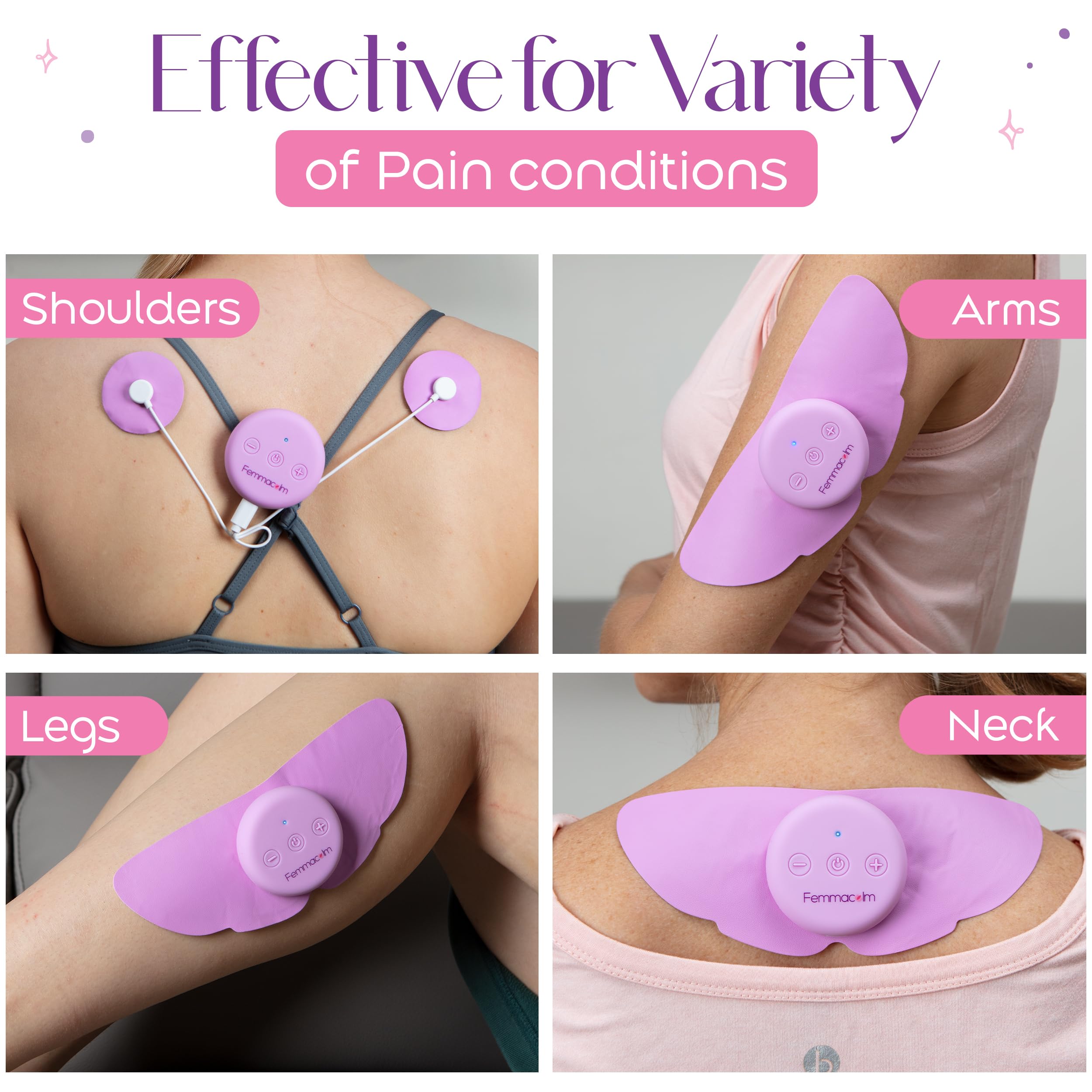 Appareil de Stimulation Électrique TENS pour Soulagement des Douleurs Menstruelles
