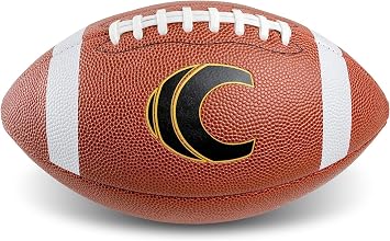 Cannon Sports Official Size Football - Composite Leather Football with Extra Grip & Durable Construction for All-Weather Play Regulation Size Ball with Pump