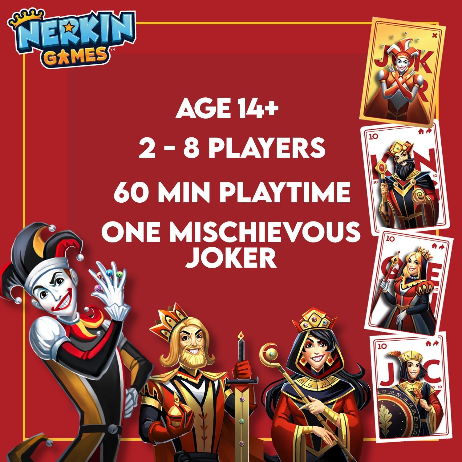 Rolling Jokers 3-Deck Set – Stunning Cards Compatible with Jokers and Marbles Board Game, Ideal for Expanded Gameplay or as a Gift for Players with Their Own Boards
