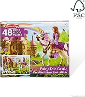 Vista 6 de Melissa & Doug - Rompecabezas para suelo, diseño de castillo de hadas (48 piezas, 2 x 3 pies)
