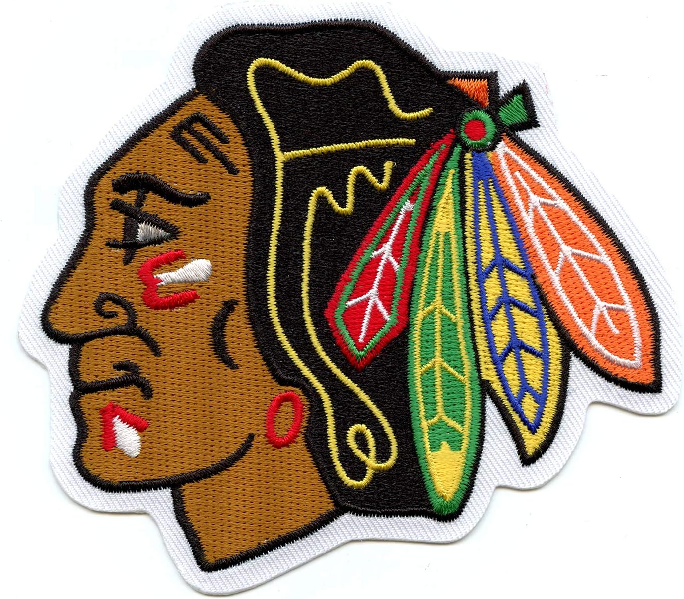 Chicago Primary Team Indian Head Logo Hockey Jersey Patch - Image 2