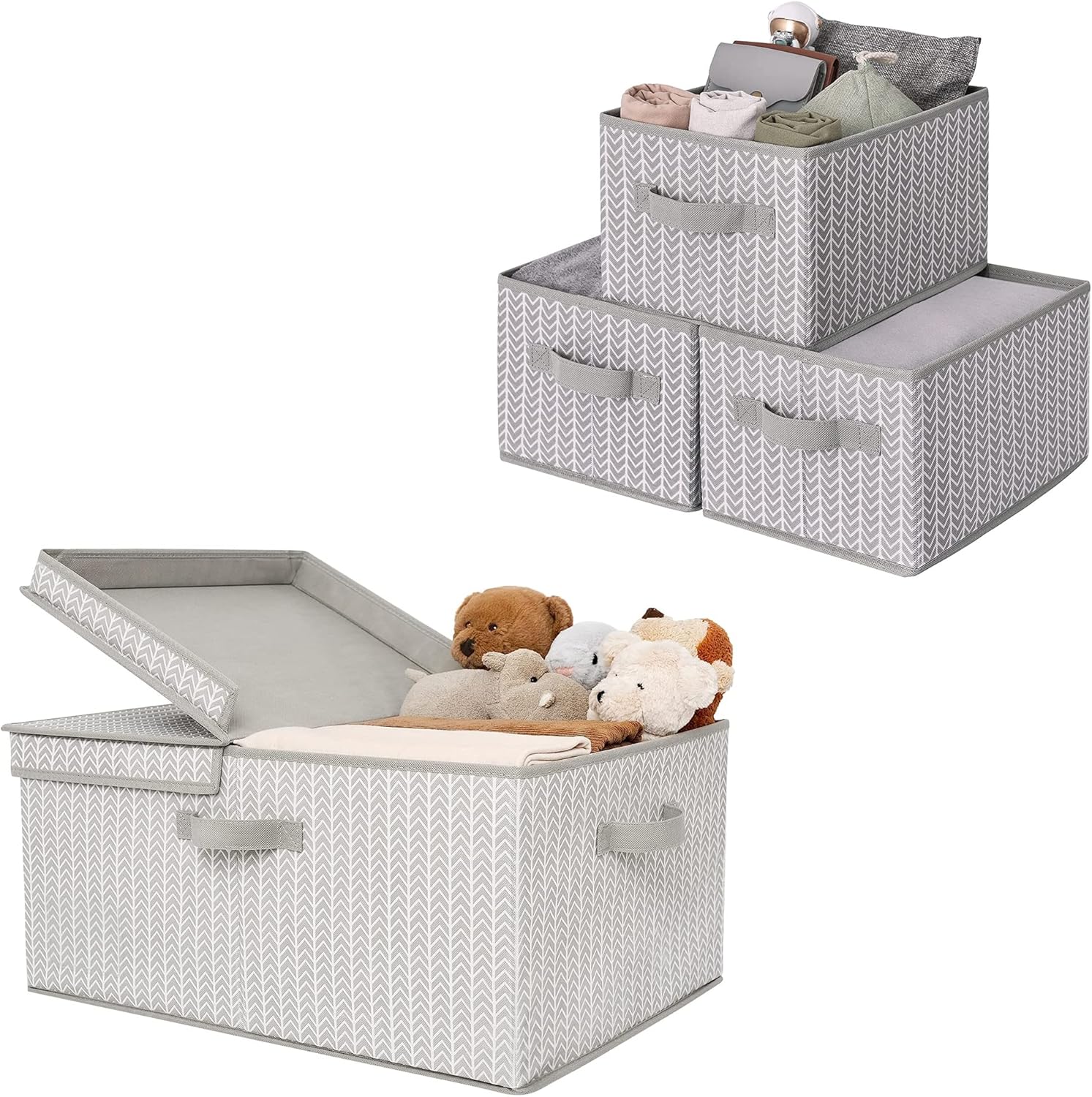GRANNY SAYS Bundle of 3Pack Rectangle Storage Bins & 1