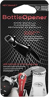 KeySmart Compact Key Holder Add-on Accessory - Stainless Steel Bottle Opener (Midnight Diamond)