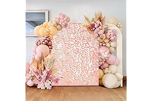Pink Glitter Wall Backdrop for Enchanting Occasions