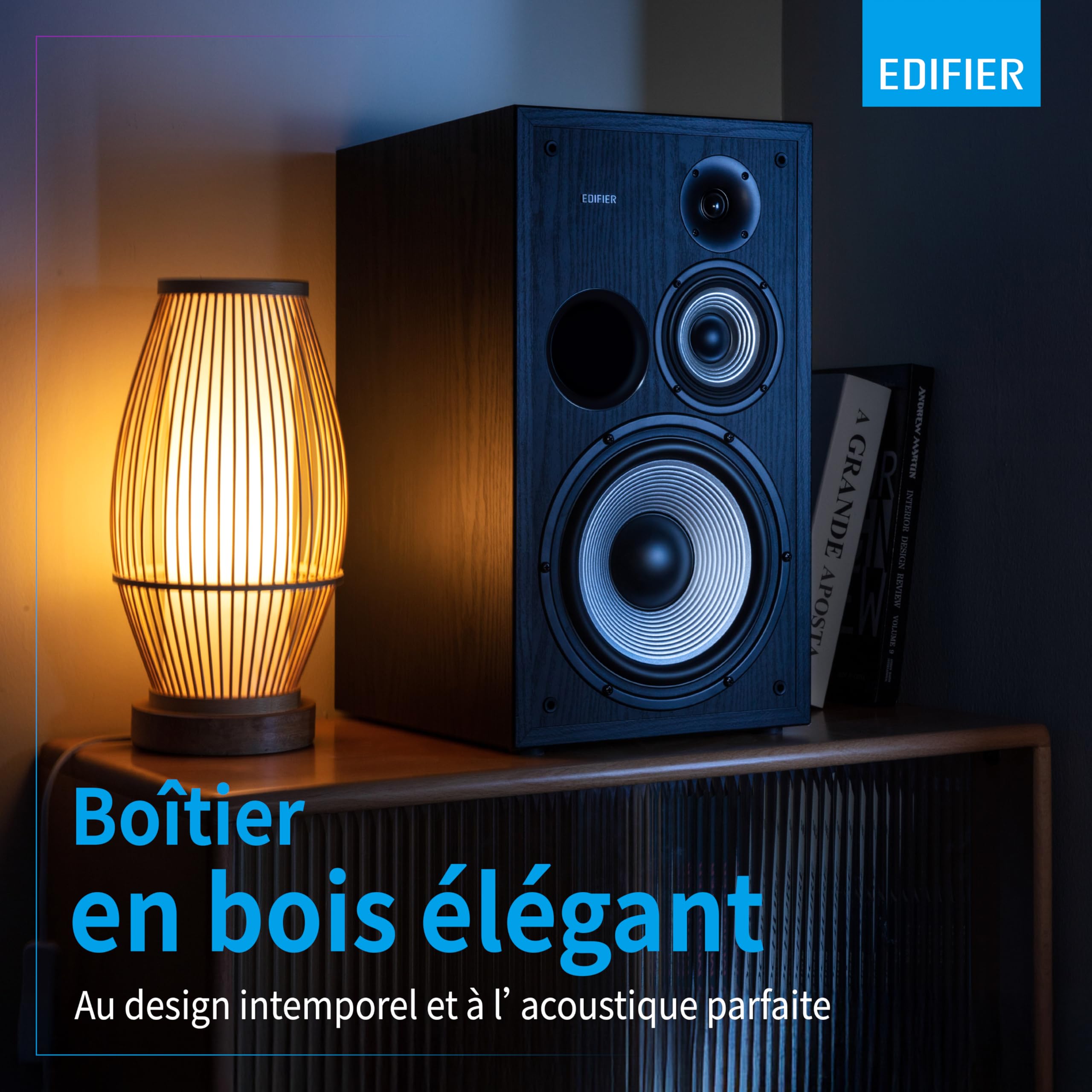 Edifier Studio R2850DB Système d'enceintes Bluetooth (150 Watt) avec télécommande Infrarouge et entrées numériques, Noir