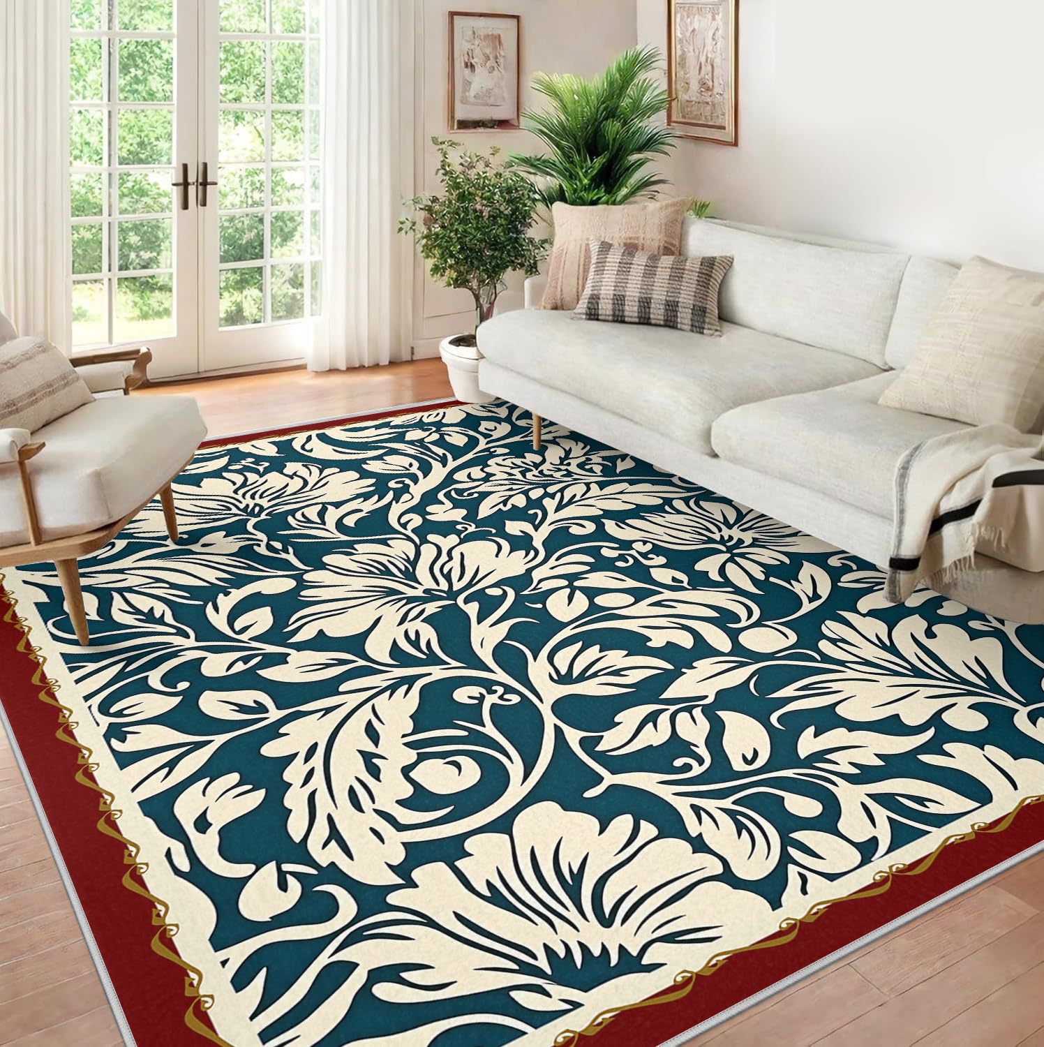 Tapis lavable pour chambre 160x200 moquette intérieure douce salon
