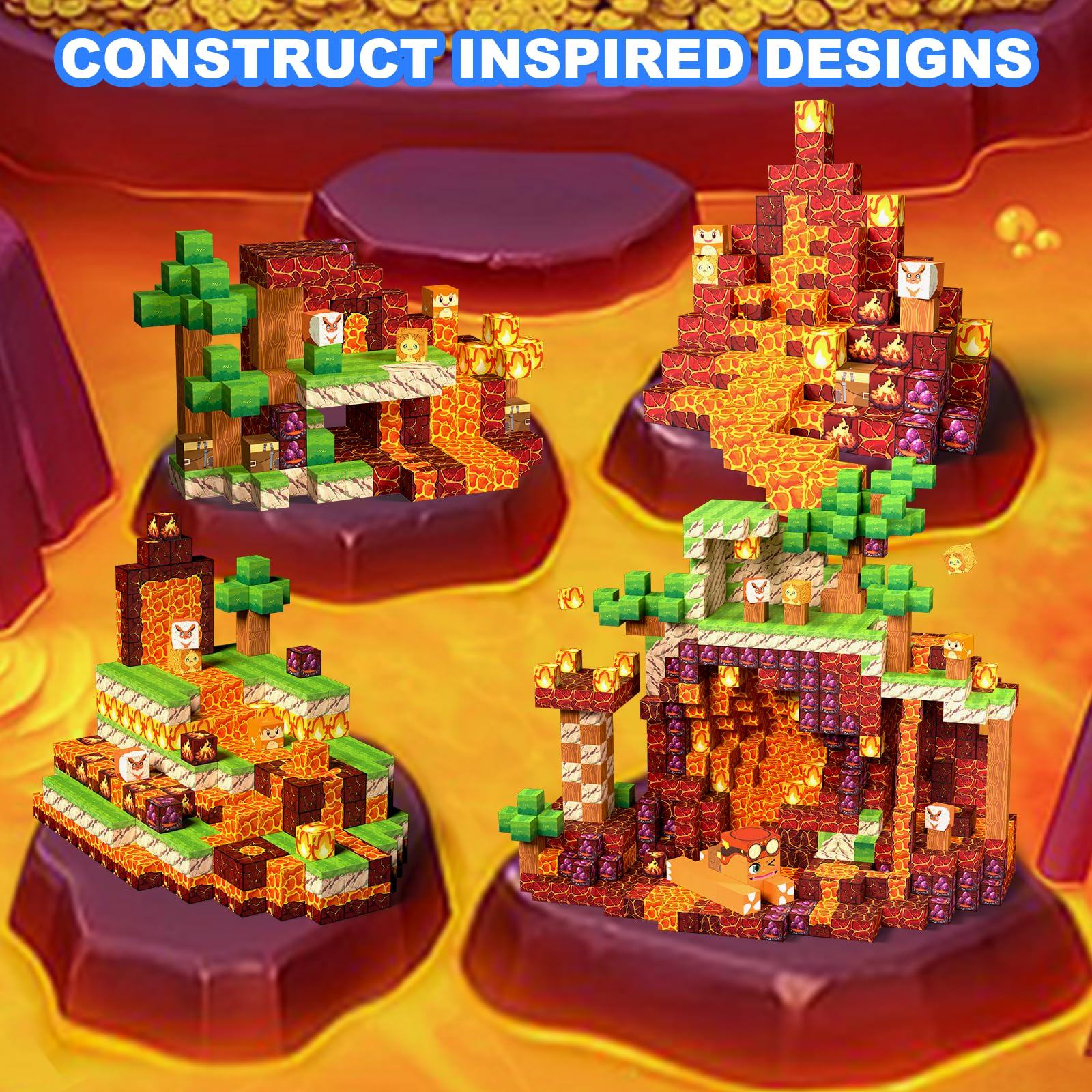 Bloques Magnéticos, 150 Piezas Bloques Magneticos Construccion, Bloques Magnéticos para Niños a Partir de 5, 6, 7, 8, 9 años, Niños y Niñas, Bloques Magnéticos Creativos, Regalos para Niños