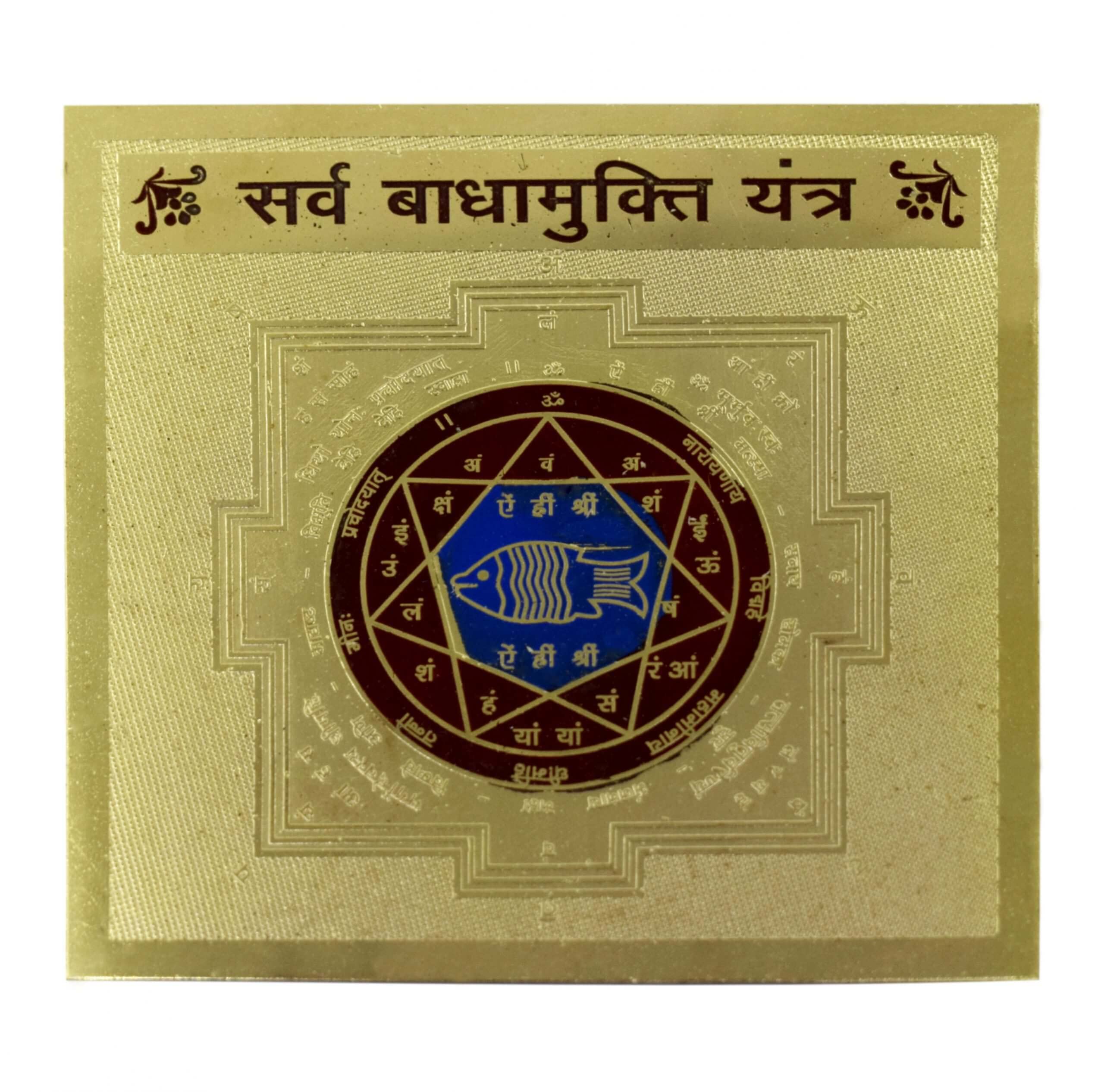 Maa Kali Yantra - Brass Hindu Puja Symbol -24