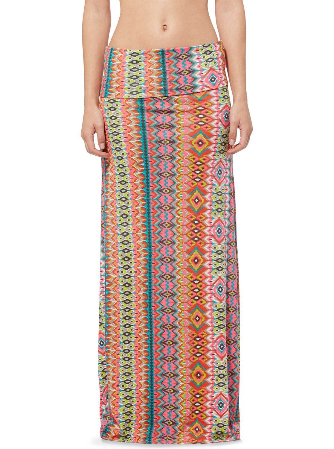 Roxy Juniors Ocean Treasure Knit Print Maxi Skirt