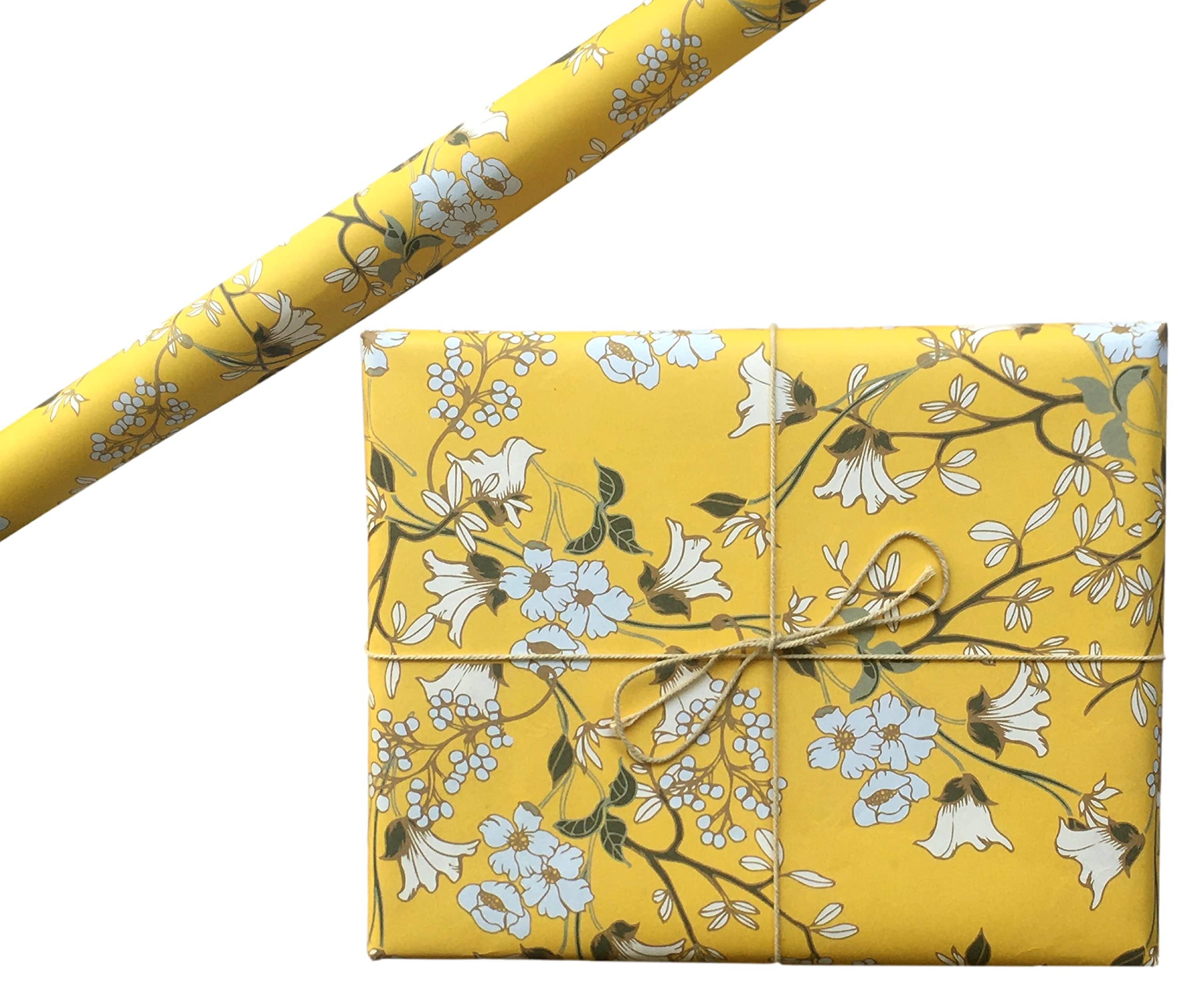 Aakar, Pack of 5, Gift Wrapping Paper Sheet, Gift Paper, Gift Wrap For Birthday (Mustard Crush)