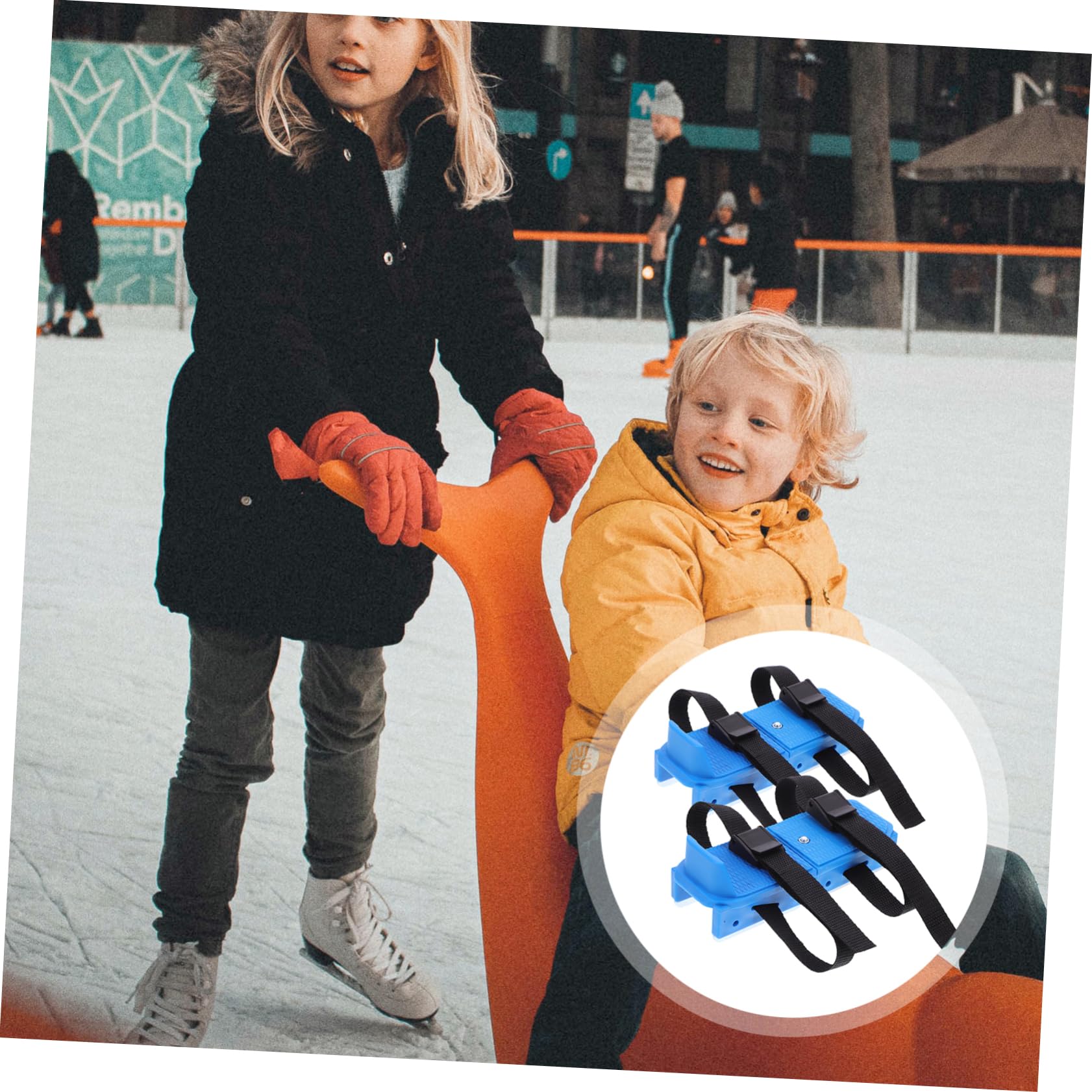 Hemoton Kids Ice Skating Shoes Toddler Ice Skates with Fixing Straps Stabile for Learning