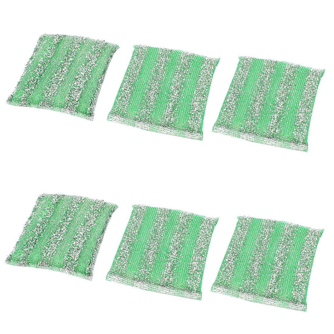 Ruilogod Dish Bowl Pot Cup Scrubing Pad Clean Block Cleaner Tool Green 6pcs (id: 25f 33c 6b7 0f4 e40