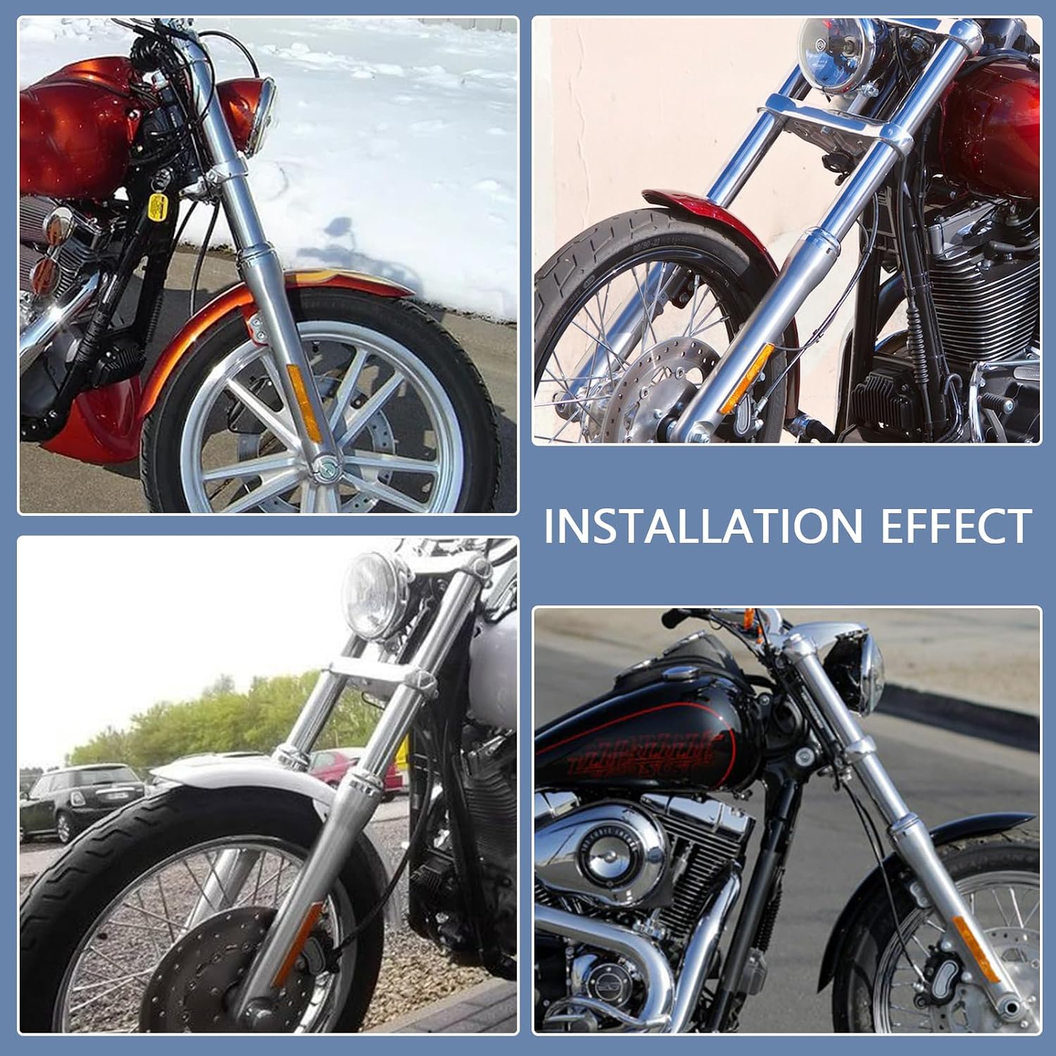 49mm Fork Seal Kit Front Fork Rebuild Kit Fit for Harley 2006-2017 Dyna Super Glide Street Bob Fat Bob Low Rider s Wide Glide