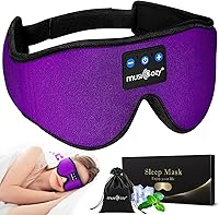 Vista 15 de MUSICOZY Sleep Headphones, Bluetooth 5.4 Sleep Mask Headband Headphones Sleeping Eye Mask, Wireless Music Earbuds Earphones with HD Stereo Speakers