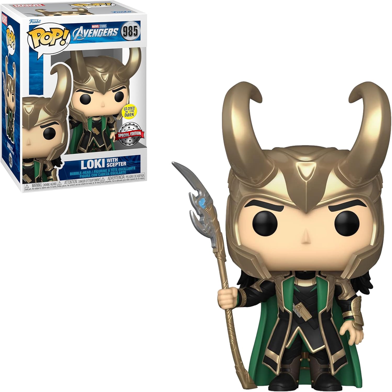 Funko Loki with Scepter (Glow in The Dark) (Special Edition Exclusive)